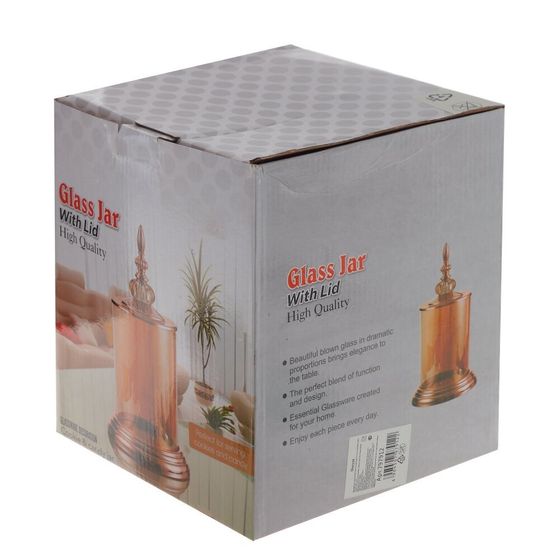 Блюдо с крышкой, L18 W18 H30 см