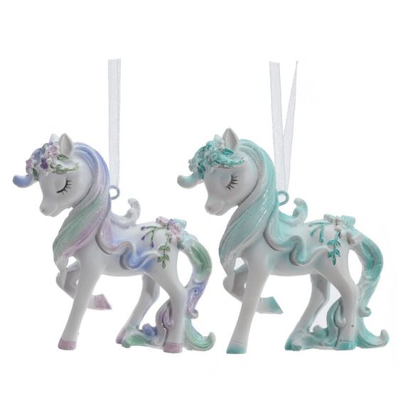 Фигурка декоративная подвесная &quot;Лошадка&quot;, L7,5 W2 H8 см, 2в.