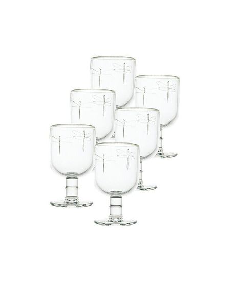 La Rochere Dragonfly 10-ounce Stemmed Water Glass, Set of 6