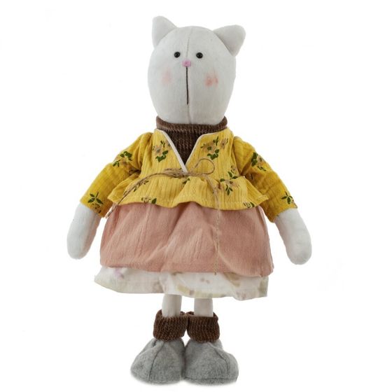 Игрушка набивная &quot;Кот/Кошка&quot;, L16 W10 H33 см, 2в.