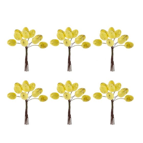 Набор из 6-ти изделий декоративных &quot;Яйца пасхальные&quot;, L17 W3 H18/10 см