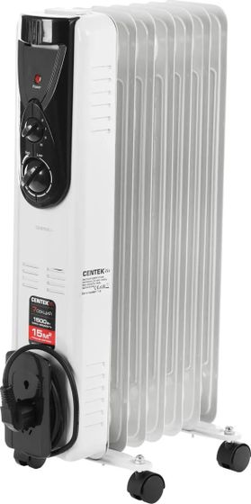 Обогреватель масляный Centek CT-6200 1500Вт 7 секций белый
