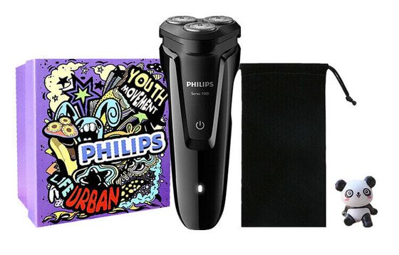 PHILIPS S1010 Swivel Type Razors Wet And Dry Double Shaving Portable And Textured Slip-Resistant Design