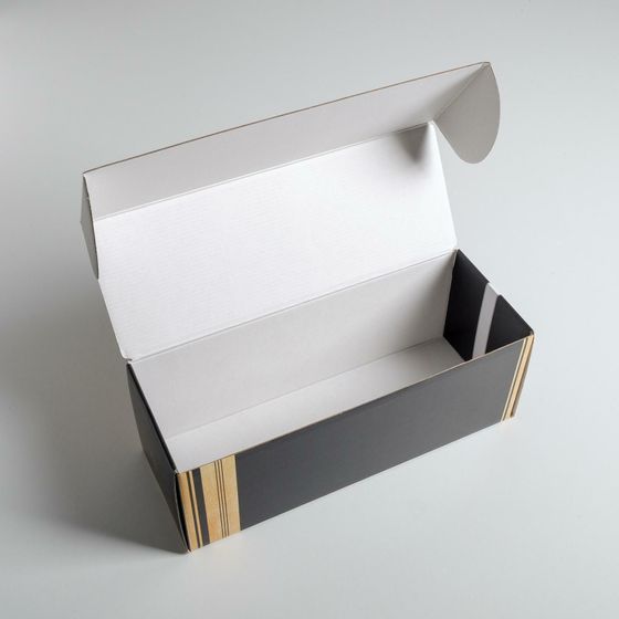 !09 Коробка складная (набор 3 штуки) «С 23 Февраля!», 12 х 33,6 х 12 см.