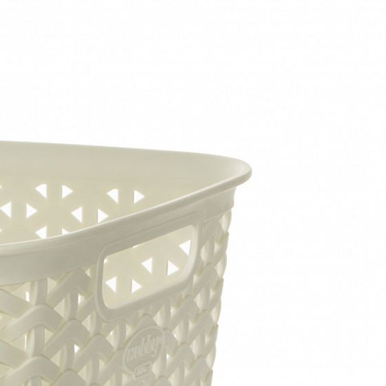 Корзина RATTAN слоновая кость 21.3х29х11см