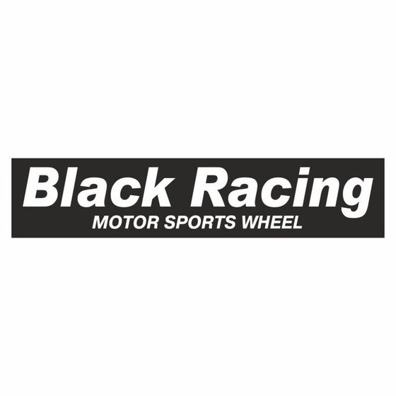 Полоса на лобовое стекло &quot;BLACK RACING&quot;, черная, 1220 х 270 мм