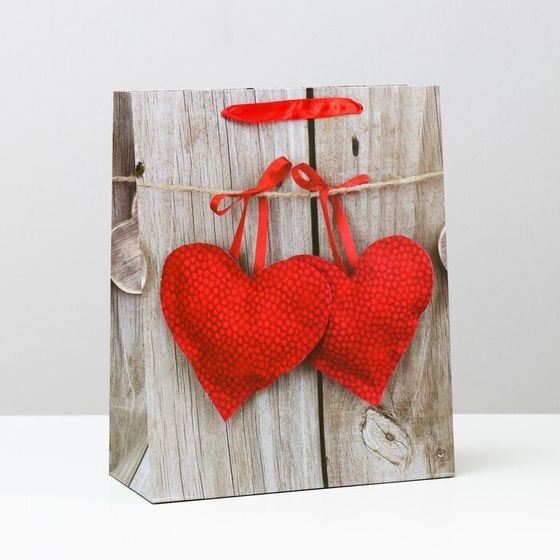 !09 Пакет (набор 4 штуки) подарочный ламинированный, 26 x 32 x 12 см.