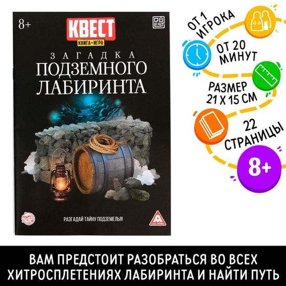 Книга-квест «Загадка подземного лабиринта» версия 2, 8+