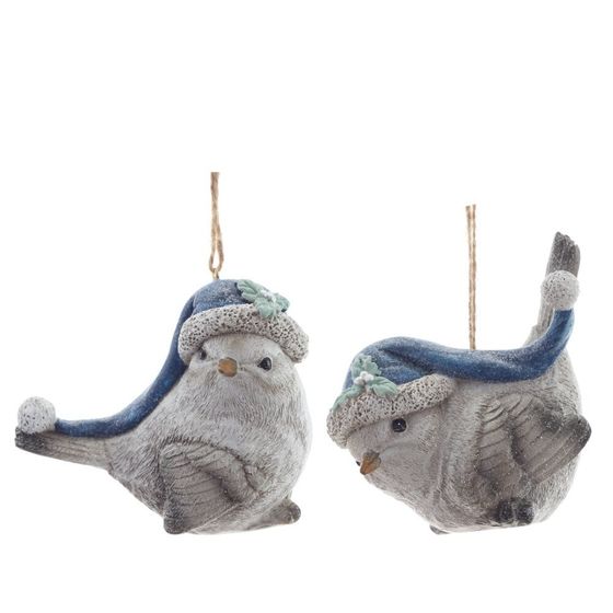 Фигурка декоративная подвесная "Птичка",   L9,5 W5 H8 см, 2в.