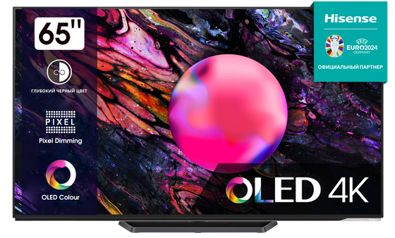 Телевизор OLED 65&quot; Hisense 65A85K черный 4K SmartTV
