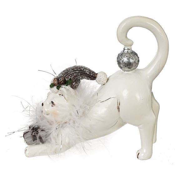 Фигурка декоративная "Кошка", L11 W5 H13 см, 2в.