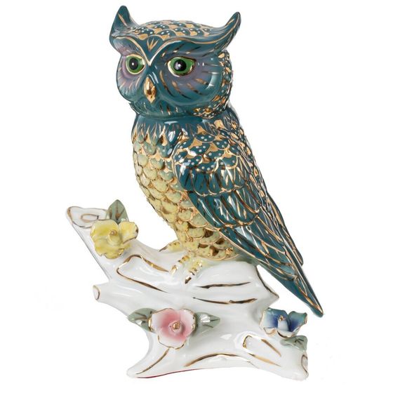 Фигурка декоративная "Сова", L10,5 W7,5 H14,5 см, 1 штука. дизайн микс