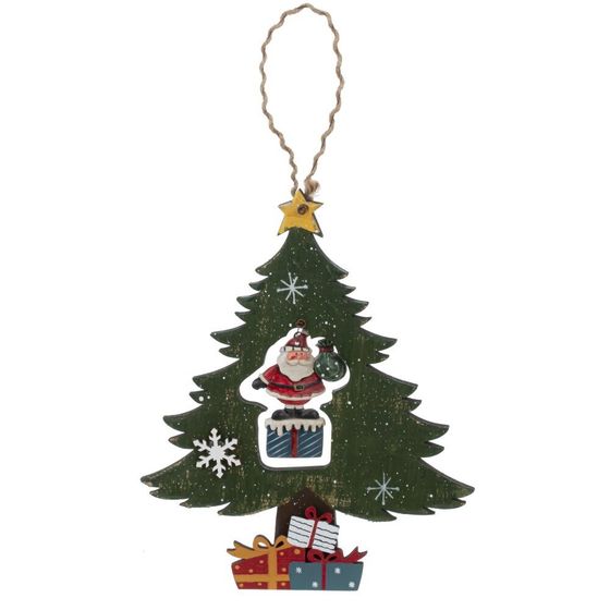 Изделие декоративное подвесное &quot;Ёлочка&quot;,L19 W2 H23 см, 2в.