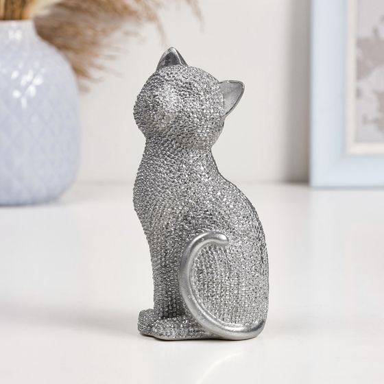 Фигура &quot;Кошка в серебре&quot;, 15 см