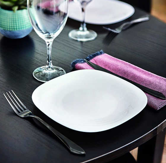 Тарелка десертная НЬЮ КАРИН белая 19см