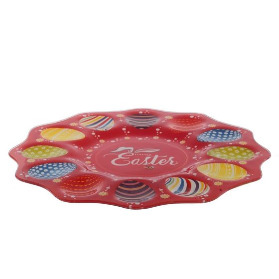 Тарелка для 12 яиц, L26,5 W26,5 H1 см