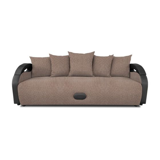 Прямой диван «Мария», еврокнижка, рогожка savana plus, цвет beige