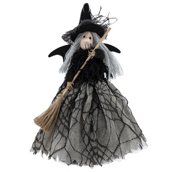 Изделие декоративное подвесное &quot;Баба Яга&quot;, L17 W11 H28 см, 4в.