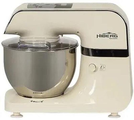 Миксер планетарный Hiberg MP 1040 DY 4л 1000Вт бежевый