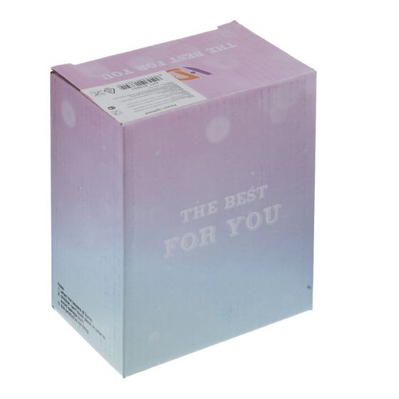 Кружка с крышкой и трубочкой, L6 W6 H13,5 см, 1 штука, дизайн микс