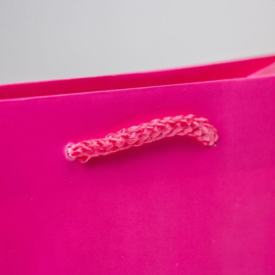 !Пакет подарочный ламинированный, упаковка, «Фуксия», MS 18 х 23 х 8 см