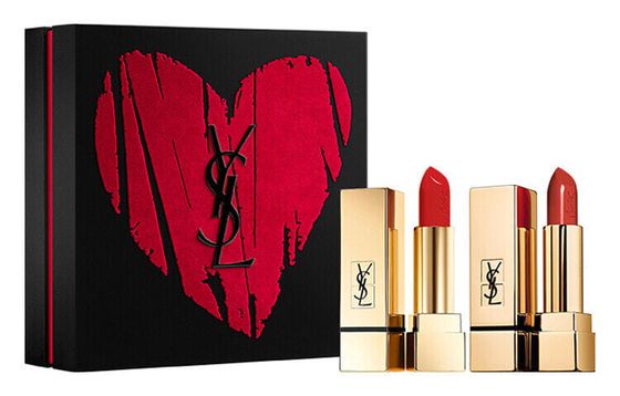 SAINT LAURENT Lipstick 2-Pack Makeup Sets Satin Glossy Lip Luminous And Even Tone