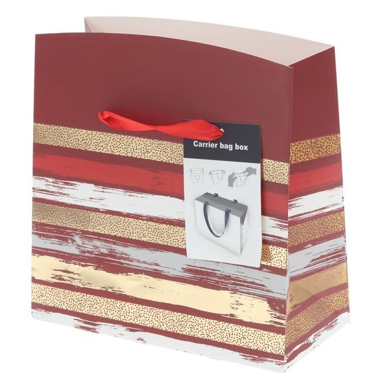 Пакет подарочный (бумага 230г/м2, (блок микс 12шт), L23 W11 H23 см, 4в.