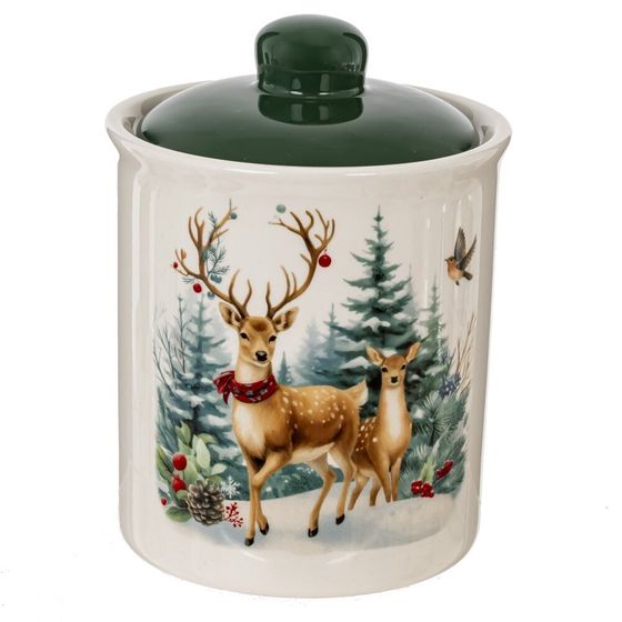 Ёмкость для сыпучих продуктов &quot;Олени&quot;, 450 мл, L10 W10 H14 см