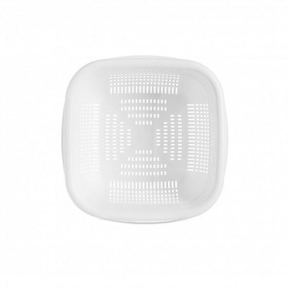 Миска EMERALD 3.8л квадратная с дуршлагом