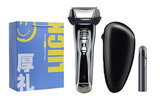 RUNWE RS725 Box Reciprocating Razors Triple Blade With Temple Blade Wet And Dry Shaving USB Fast Charge