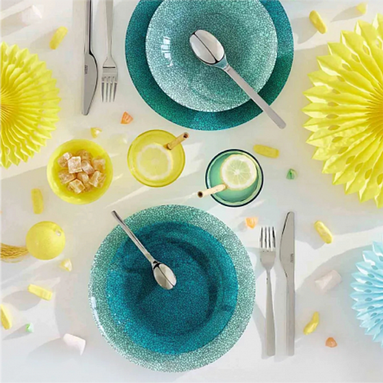 Тарелка обеденная ICY TURQUOISE 26см