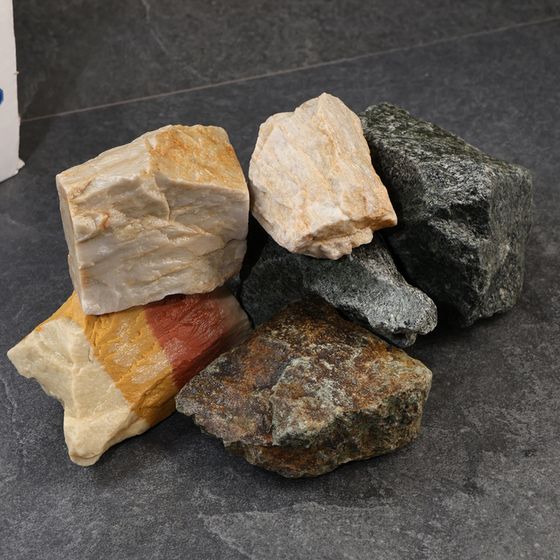Камень для бани &quot;Микс&quot; габбро-диабаз, порфирит, кварцит, 20 кг