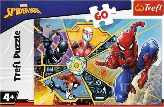 Trefl Puzzle 60el W sieci Spiderman 17372 Trefl