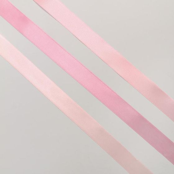 !09 Комплект для упаковки подарков: Набор атласных лент «Сирень» 14 х 19 см, 3 вида по 5 метров + 3 шильдика + Набор атласных лент «Фиалка» 14 х 19 см, 6 видов по 5 метров