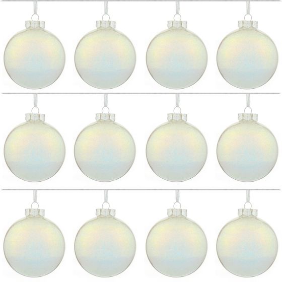 Набор из 12шт Украшение новогоднее Шар "Лунный свет", D 8 см, L35 W27 H9 см