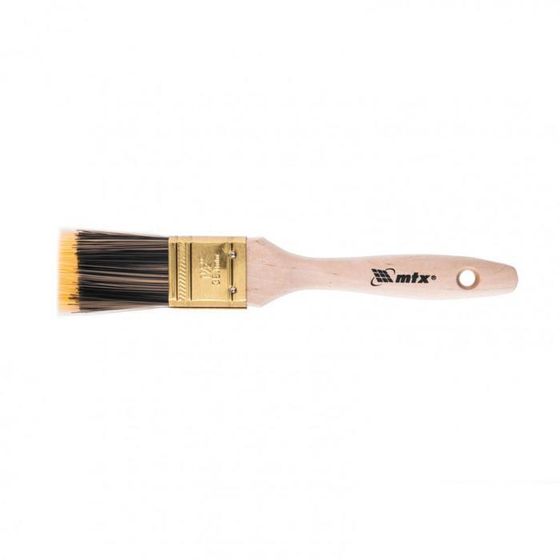 Кисть плоская MTX 83218, Golden, искусственная щетина, деревянная ручка, 1,5&quot;