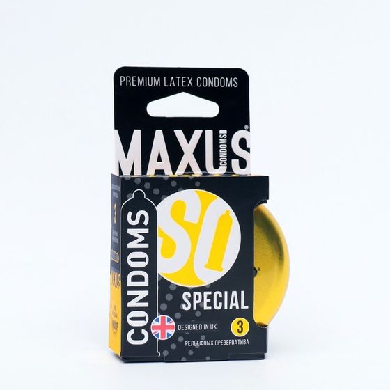 Презервативы точечно-ребристые MAXUS Special №3 ж/к