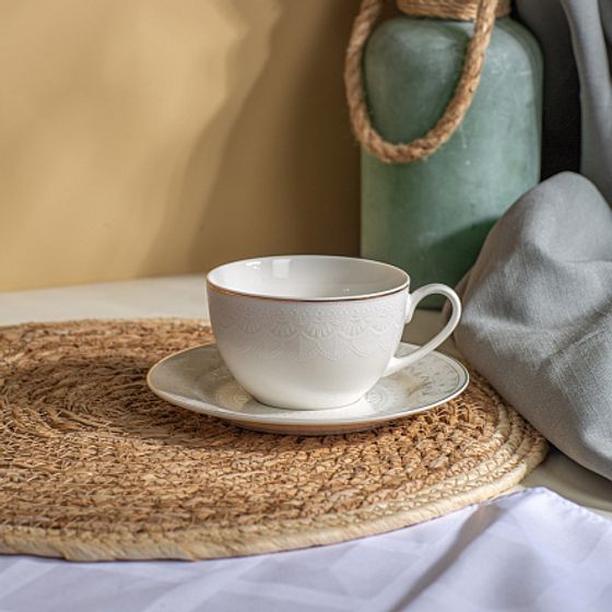 Чайная пара WHITE LACE 220мл