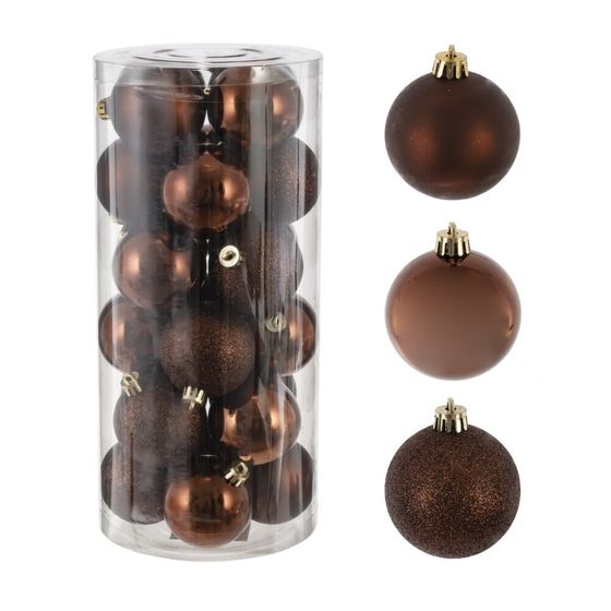 Набор из 24шт Украшение новогоднее &quot;Шар&quot;, D 6 см, L14 W14 H30,5 см