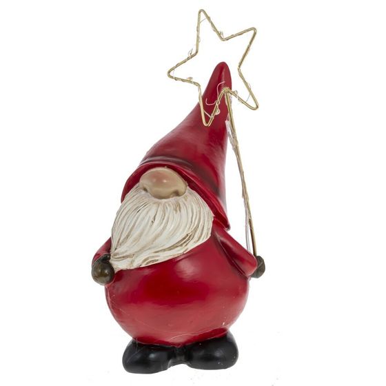 Фигурка декоративная &quot;Гном&quot; (подсветка) L10 W8 H25 см, 2в.