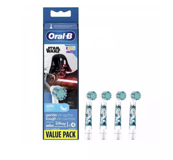 Насадка для зубной щетки Oral-B KIDS EB10S STAR WARS насадки: 4шт для Oral-B Triumph, Oral-B SmartSeries, Oral-B PRO, Oral-B Vitality (кроме Vitality