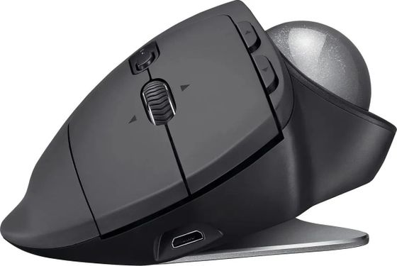 Трекбол Logitech Trackball MX Ergo графитовый оптическая беспров. (2048dpi) BT/Radio (910-005179)
