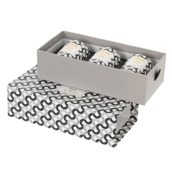 Набор из 3-х свечей ароматических, D 4.5 см, L20,5 W10 H5,5 см