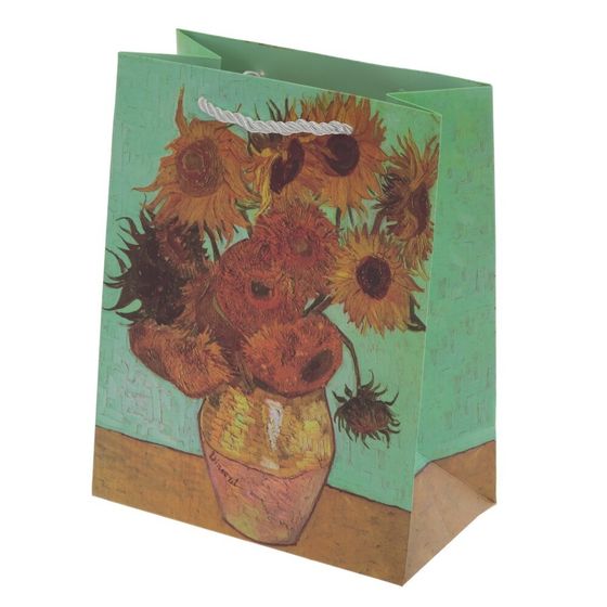 Пакет подарочный (бумага 210г/м2, блок 12шт), L18 W10 H23 см, 4в.