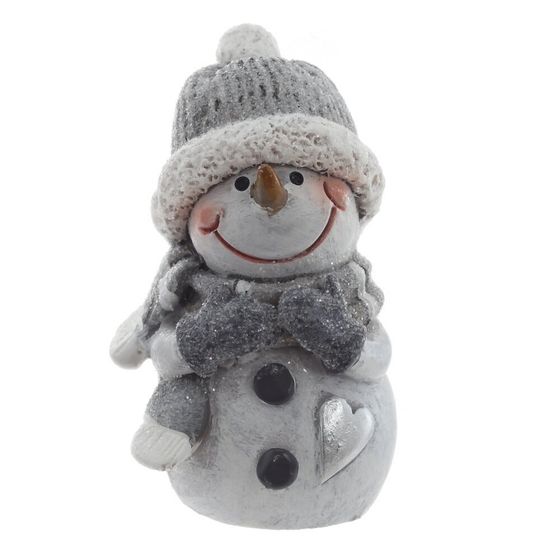 Фигурка декоративная "Снеговик", L4 W4 H5,5 см, 2в.