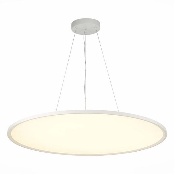 Светильник подвесной St Luce. ST602.543.72. 1х72 Вт, LED, 4000K, 6480 Lm, 78х78х3,5 см, цвет белый