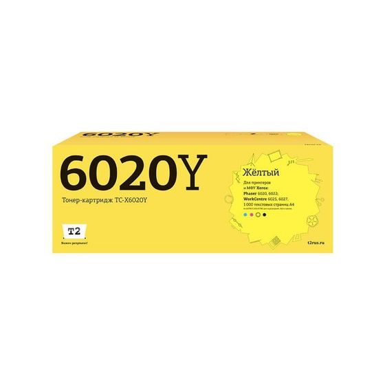 Лазерный картридж T2 TC-X6020Y (106R02762/6020/6022/6025/6027) Xerox, желтый