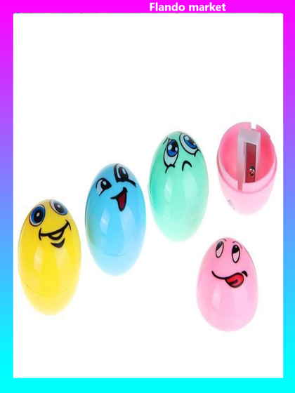 !Точилка с контейнером 5 штук &quot;Смайл&quot;, МИКС