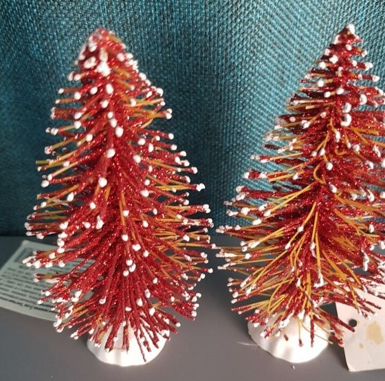 !09 НАБОР 2 ШТУКИ - ЕЛОЧНОЕ УКРАШЕНИЕ MARKO FERENZO &quot;БЛЕСТЯЩАЯ ЕЛОЧКА&quot; - 11,5 СМ. ЦВЕТ МИКС