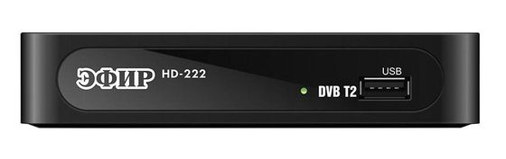 Ресивер DVB-T2 Сигнал Эфир HD-222 черный